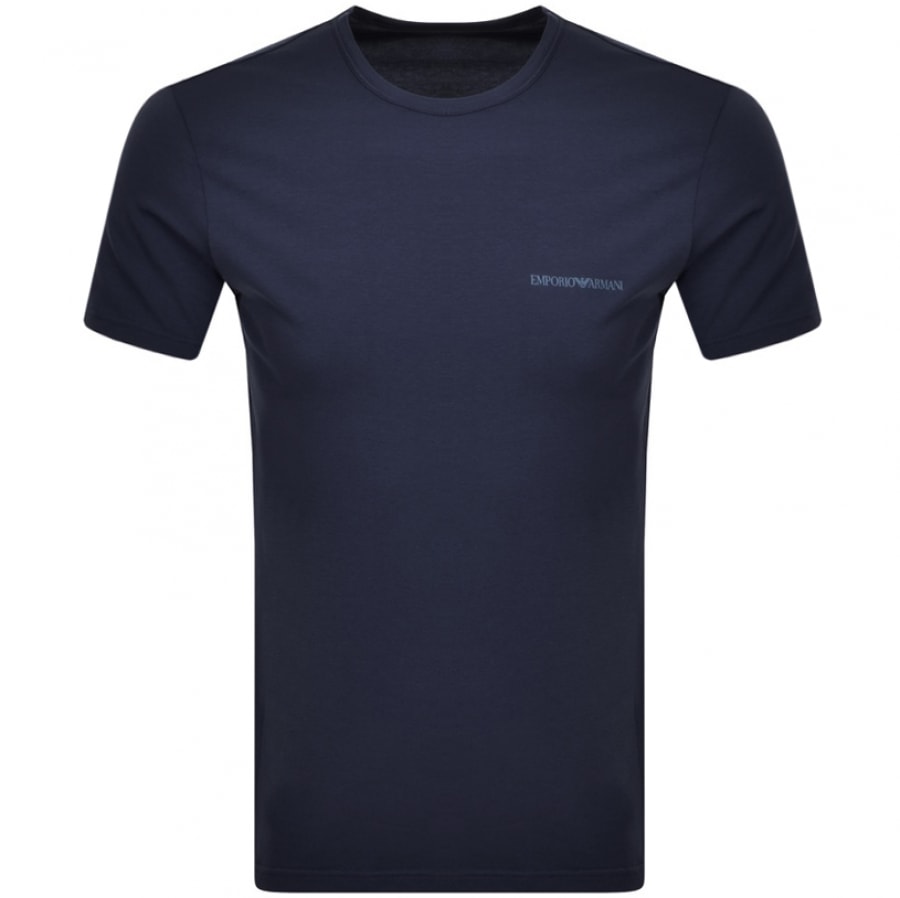 Alternative Image for ProductEmporio Armani Lounge 2 Pack T Shirts Navy2